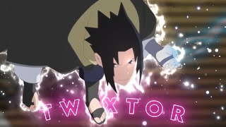 Sasuke vs Deidara Twixtor 4k [upl. by Nahtannoj]