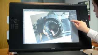 Wacom Cintiq 24HD Touch Demo [upl. by Tessler]