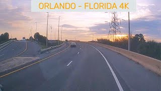 DRIVING ORLANDO FLORIDA 4K  TO KISSIMMEE  SUNRISE DRIVE  USA [upl. by Eentroc]