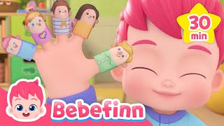 ✋Finger Family Compilation  Bebefinn Top Songs of The Year  Nursery Rhymes for Kids [upl. by Aidahs233]