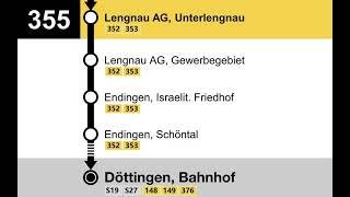 PAG Ansagen  355  Niederweningen – Endingen – Tegerfelden – Döttingen [upl. by Llerraf]