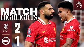 Highlights Salah STUNNER Completes QuickFire Comeback  Liverpool 21 Brighton [upl. by Siroled]