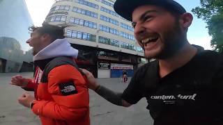 FLIPPED OVER A POLICE OFFICER DURING PROTEST blm london [upl. by Enialahs]