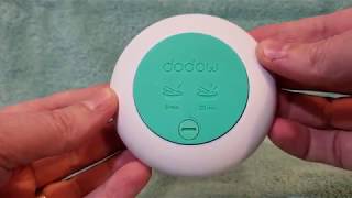 Dodow Metronome Sleep Aid Device blogger review [upl. by Nort183]