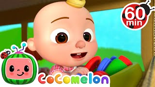 🚍 Wheels on the Bus KARAOKE 🚍  1 HOUR OF COCOMELON  Sing Along With Me  Moonbug Kids Songs [upl. by Margaux]