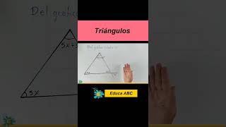 Ejemplo de triángulo utilizando ángulos opuestos por el vértice matematicas algebraticos [upl. by Jr654]