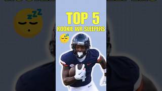 Top 5 Rookie SLEEPER WRs for 2024 Fantasy Football 🔥 [upl. by Genni]