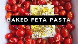 VIRAL TIKTOK RECIPE  BAKED FETA PASTA EVERYTHING DELISH [upl. by Idette]