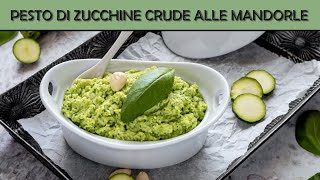 Pesto di zucchine crude alle mandorle [upl. by Ardnoyek]