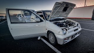 UNREAL TURBO 4X4 Suzuki Alto Works EXTREMELY Rare Kei Car JDM  IMSTOKZE 🇯🇵 [upl. by Ennahtebazile989]