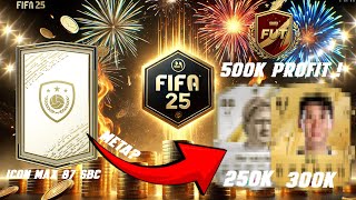 500000 COINS PROFIT FROM WL  MAX 87 ICON SBC amp FUT DRAFT WIN  FC25 ULTIMATE TEAM [upl. by Adohr]