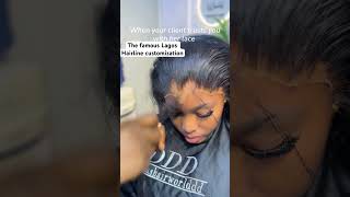 The famous Lagos Hairline Customization bride wigs howtomakeawig hairstyle [upl. by Goldsworthy693]