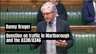 Danny Kruger MP  Question on traffic in Marlborough and the A338A346  21 March 2024 [upl. by Okihcim]