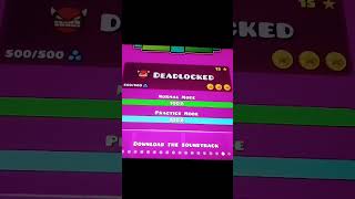 Deadlocked 100 Completed Geometry Dash Part 47 [upl. by Llesram]