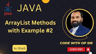 3 Collection ArrayList methods Part 2 in Java Hindi [upl. by Toolis]