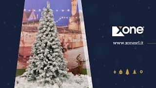 Albero di Natale INNEVATO quotKETTINSONquot in PVC FLOCK  H 150180210240270 cm [upl. by Estell]