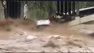 Les images impressionnantes du passage de la tempête Boris [upl. by Aihsinat480]