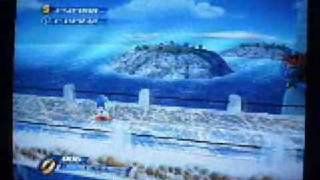 Sonic unleashed wii glitch 3D in a 2D area Apotos [upl. by Caves200]