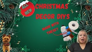 ALL NEW CHRISTMAS DECOR DIYSJUST OUR IMAGINATION CHALLENGE [upl. by Anwahs]