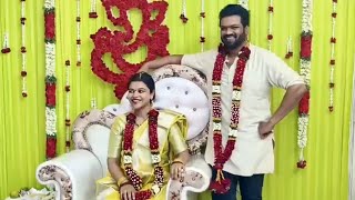 Hero Manchu Manoj Wife Bhuma Mounika Sreemantham Function [upl. by Waxler]