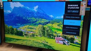 Samsung TV UE55TU8502 [upl. by Ellimak]