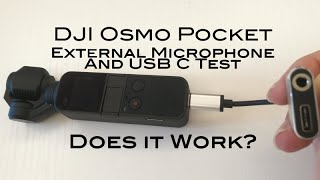 DJI OSMO POCKET  USING AN EXTERNAL MICROPHONE [upl. by Stefan]