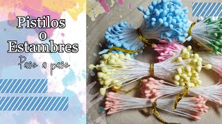 Pistilos o estambres caseros con Maizena paso a paso [upl. by Shaine972]