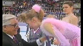 Nancy Kerrigan  Reaction on Oksana Baiul Winning Gold [upl. by Virgilio]