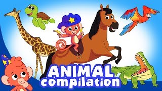 Learn Animals for Kids  Animal videos Compilation for Children  Club Baboo [upl. by Kester]