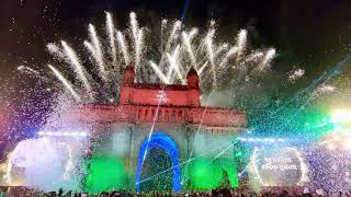 New year countdown celebration 2020 in India at mumbai gateway of India  happy New year 2020 [upl. by Fabron]