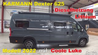 Wohnmobilneuheit 2022 Karmann Dexter 625 mit Schiebedach👌KastenwagenEinzelbettenDieselheizung✌ [upl. by Eustatius823]