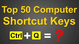 Top 50 Computer Keyboard Shortcut Keys  Computer Shortcut Keys  Top Keys  Best Keys  AlphaRez [upl. by Farnsworth308]