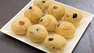 Easy Rava Laddu  Rava Urundai  சுவையான ரவா லட்டு  Diwali Sweets Recipe in Tamil [upl. by Wiedmann265]