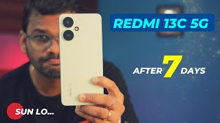 Redmi 13C 5G review After 7 Days  Best 5G Phone under 10000 [upl. by Eitsirhc]