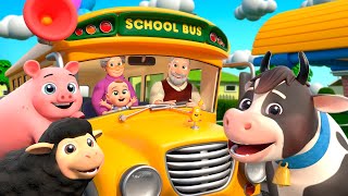 Wheels On The Bus Song  Farm Version  Almama Kids Songs amp Nursery Rhymes [upl. by Trebo]