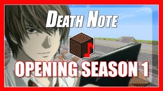 ♫ Death Note Opening  Death Note Intro Season 1  Minecraft Note Block Song with lyrics ♫ [upl. by Nonnad]