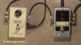 ♫ MXR Micro Amp vs Electro Harmonix EL Nano LPB1 ► HD Audio [upl. by Assili]