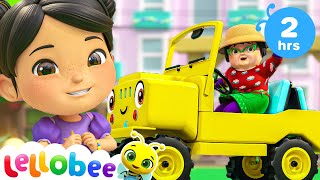 🚍Wheels On The Bus KARAOKE🚍 2 HOURS OF LELLOBEE KARAOKE  Sing Along With Me  Kids Songs [upl. by Aura]