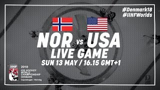 Norway  USA  Full Game  2018 IIHF Ice Hockey World Championship [upl. by Fields317]