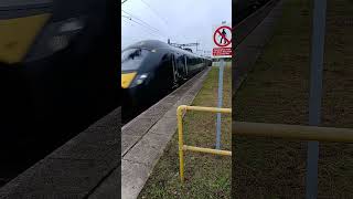 GWR 800018 amp 800011 passing Newbury Racecourse 281024 [upl. by Akiria533]