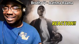 Brodha V  Aathma Raama Music Video Reaction brodhav [upl. by Aitenev]