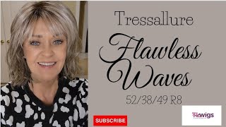 Wig review Tressallure FLAWLESS WAVES in 523849 R8 Basic cap tlwigs [upl. by Valene]