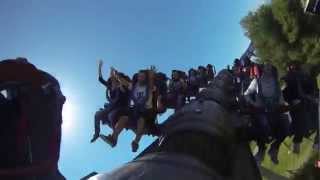 Onboard Furius Baco PortAventura April 2013 GoPro Hero3 [upl. by Cirdes]