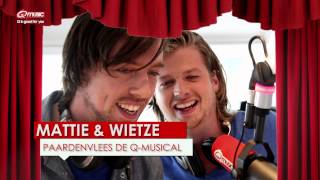 Paardenvlees de Qmusical  Mattie amp Wietze  Qmusic [upl. by Neeruam760]