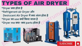 Types of air dryer amp working principle dryer airdryer compressor desiccant refrigerantairdryer [upl. by Mervin]