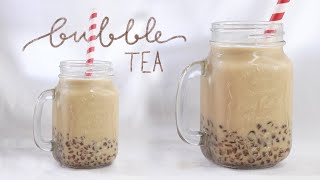 how to make bubble tea WITHOUT tapioca pearlsstarch [upl. by Eboh]