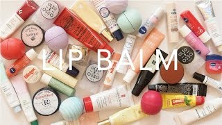 Product Pile Lip Balms  Drugstore and High End Collection [upl. by Ehtyaf]