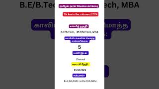 TN Aavin Recruitment 2024 TN GOVT JOBS😍Central Govt Jobs🔥Government Jobs 2024 in Tamil [upl. by Chapman]