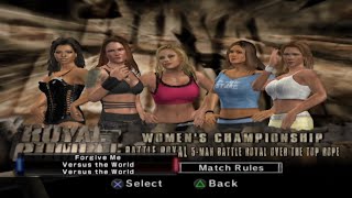 WWE SVR 2007  Candice Michelle vs Lita vs Trish Stratus vs Melina vs Mickie James  Battle Royal [upl. by Southard]