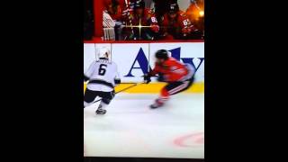 Muzzin Hard hit Kings vs Blackhawks game 5 52814 [upl. by Aun479]